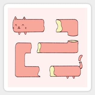 Orange Cat Cake Magnet